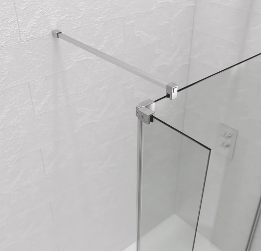 Kudos Ultimate Hinged Shower Enclosure Deflector Panel - 10mm Glass | Unbeatable Bathrooms
