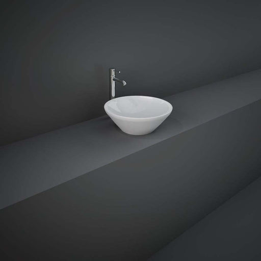RAK Variant Round Counter Top Wash Basin 36cm - Unbeatable Bathrooms