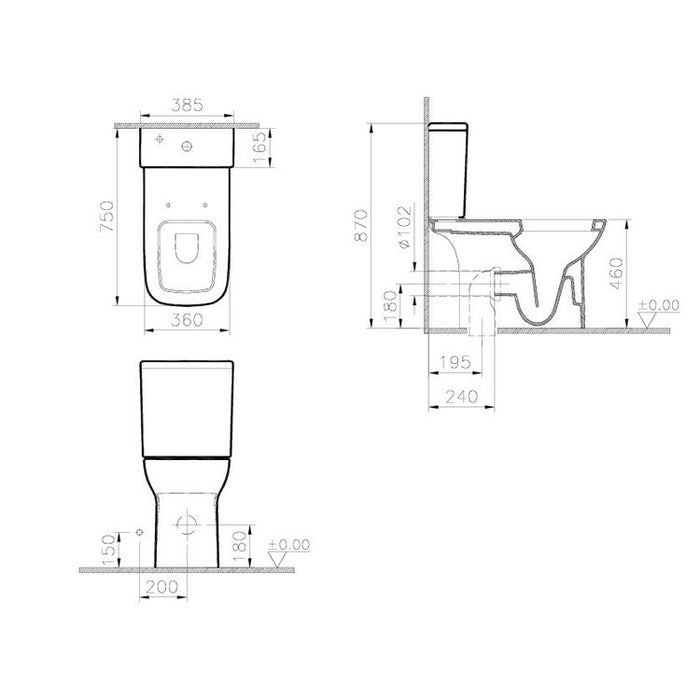 Vitra S20 Comfort Height Close Coupled Toilet - Unbeatable Bathrooms