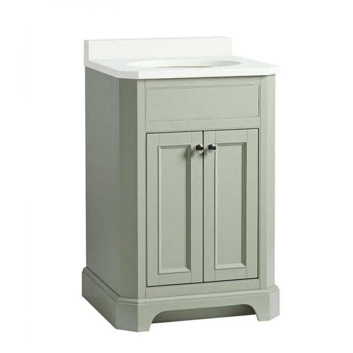 Tavistock Vitoria 600mm Vanity Unit - Floor Standing 2 Door Unit with Underslung Basin - Unbeatable Bathrooms