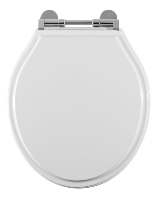 Tavistock Vitoria Wooden Soft Close Toilet Seat - Gloss White - Unbeatable Bathrooms