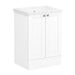 VitrA Root Classic 600mm Vanity Unit - Floor Standing 2 Door Unit with Basin in Matt White - Unbeatable Bathrooms
