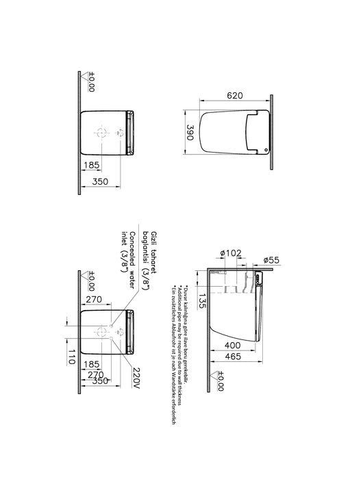 VitrA V-Care Prime Floor Standing Smart Toilet WC - White - Unbeatable Bathrooms