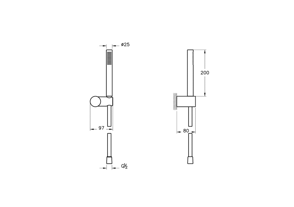 Vitra Origin Handshower Set - Unbeatable Bathrooms