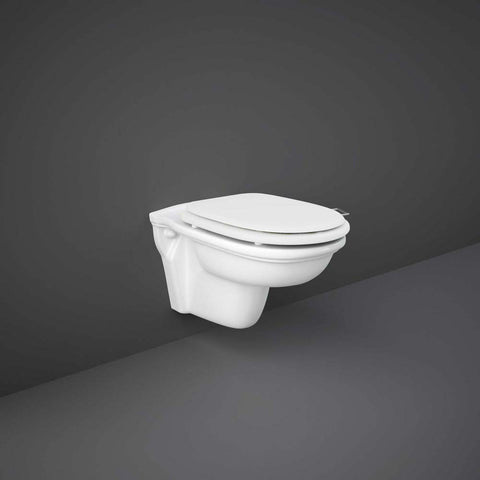 RAK Washington Rimless Wall Hung Toilet & Soft Close Seat - Unbeatable Bathrooms