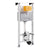 JTP 1200cm Pre-Wall Freestanding WC Frame Including Brackets and WC Bend - Unbeatable Bathrooms