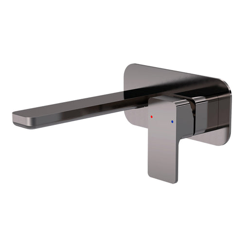 Nuie Windon Wall Mounted 2 Tap Hole Basin Mixer with Plate - Unbeatable Bathrooms