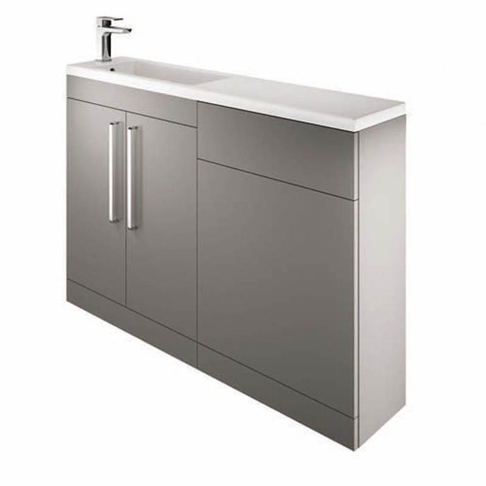 The White Space Scene 1200mm Vanity Unit Pack - Floor Standing 2 Door Unit (RH) - Unbeatable Bathrooms