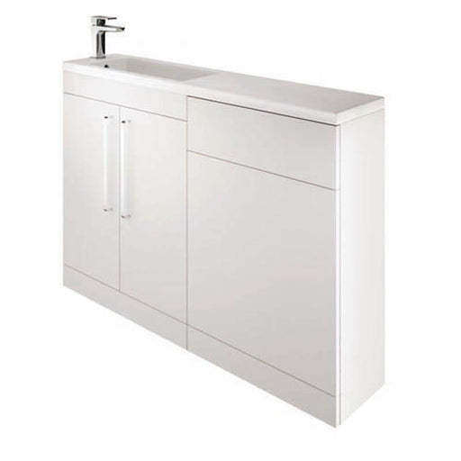 The White Space Scene 1200mm Vanity Unit Pack - Floor Standing 2 Door Unit (RH) - Unbeatable Bathrooms