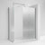 Nuie Fluted Wet Room Shower Screen 1000mm with Support Bar (Various Colours) - Unbeatable Bathrooms