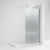 Nuie Fluted Wet Room Shower Screen 900mm with Support Bar - Chrome - Unbeatable Bathrooms