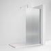Nuie Fluted Wet Room Shower Screen 800mm with Support Bar - Chrome - Unbeatable Bathrooms
