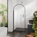 Hudson Reed Black Arched Wet Room Shower Screen 900mm Wide - 8mm Glass - Unbeatable Bathrooms