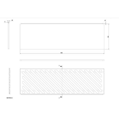The White Space Front Panel - Unbeatable Bathrooms