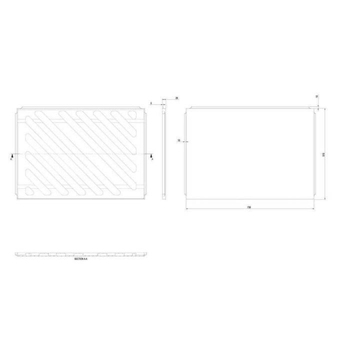 The White Space Vale 17/1800mm Single Ended Bath - Unbeatable Bathrooms
