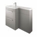 The White Space Scene 1100mm L-Shape Vanity Unit Pack - Floor Standing 2 Drawer Unit (RH) - Unbeatable Bathrooms