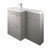 The White Space Scene 1100mm L-Shape Vanity Unit Pack - Floor Standing 2 Drawer Unit (RH) - Unbeatable Bathrooms