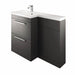 The White Space Scene 1100mm L-Shape Vanity Unit Pack - Floor Standing 2 Drawer Unit (LH) - Unbeatable Bathrooms