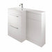 The White Space Scene 1100mm L-Shape Vanity Unit Pack - Floor Standing 2 Drawer Unit (RH) - Unbeatable Bathrooms