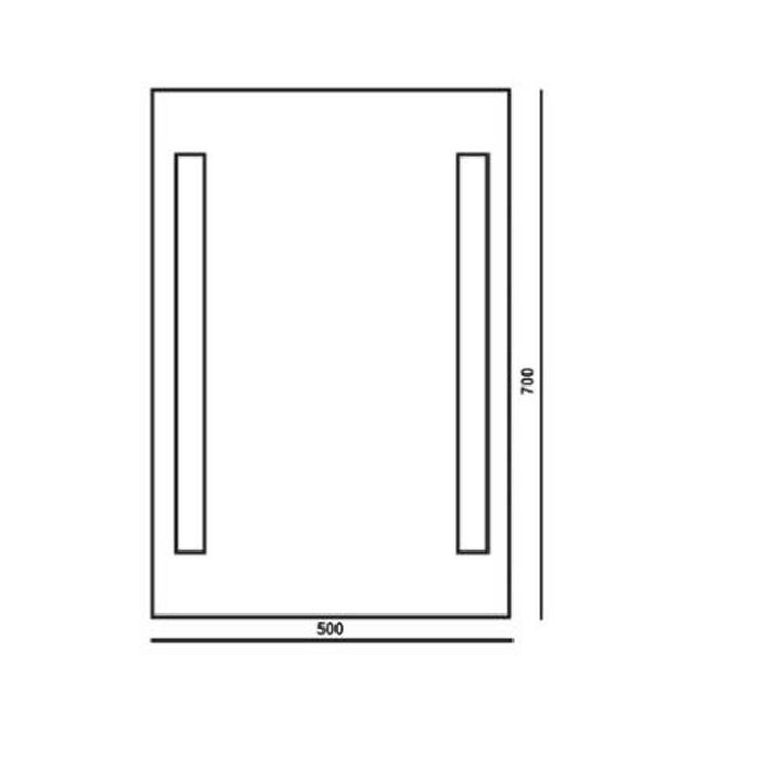 The White Space Par Illuminated Mirror - Unbeatable Bathrooms