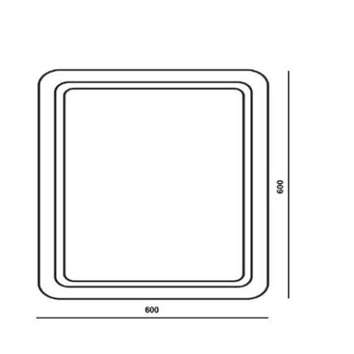 The White Space Indy Illuminated Mirror - Unbeatable Bathrooms