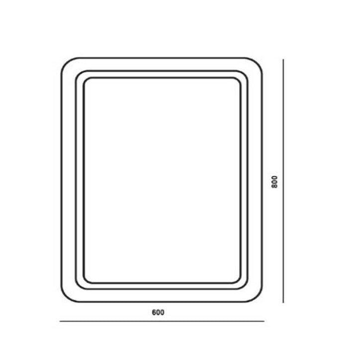 The White Space Indy Illuminated Mirror - Unbeatable Bathrooms