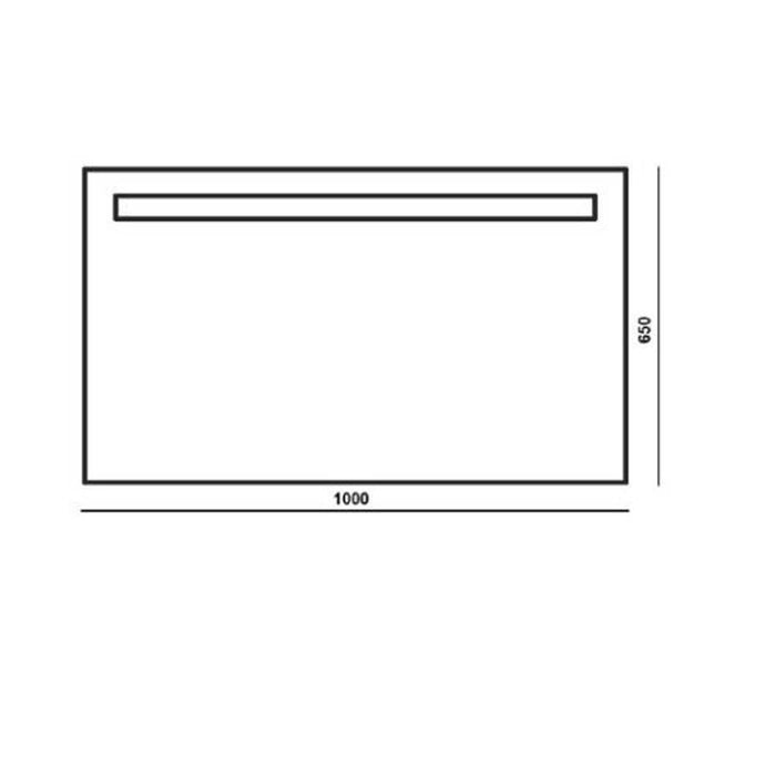 The White Space Nord Illuminated Mirror - Unbeatable Bathrooms