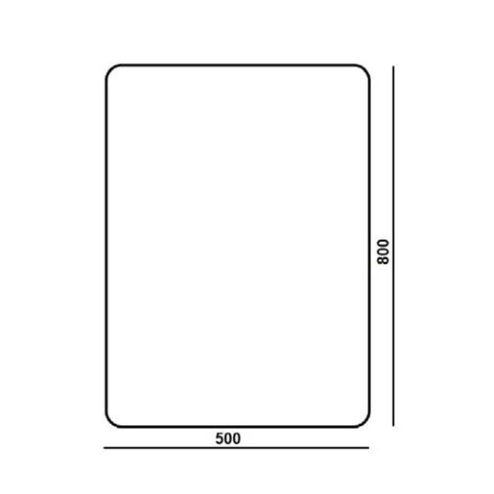 The White Space Kalm Non-Illuminated Mirror 50 X 80Cm - Unbeatable Bathrooms
