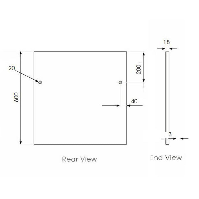 The White Space Scene Mirror - Unbeatable Bathrooms