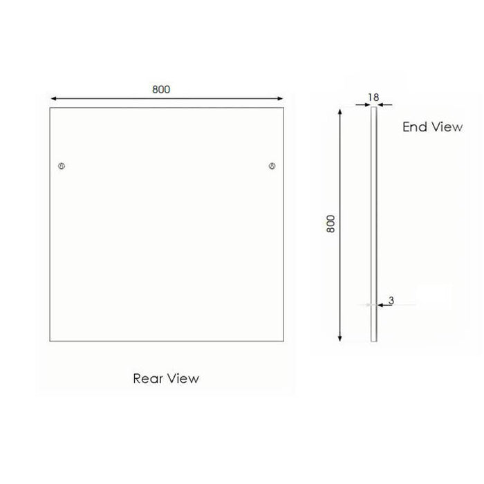 The White Space Scene Mirror - Unbeatable Bathrooms