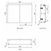 The White Space Scene 600/800mm Double Door Mirror Cabinet - Unbeatable Bathrooms