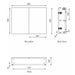 The White Space Scene 600/800mm Double Door Mirror Cabinet - Unbeatable Bathrooms