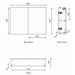 The White Space Scene 600/800mm Double Door Mirror Cabinet - Unbeatable Bathrooms