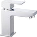 The White Space Forte Monobloc Basin Mixer with Sprung Plug Waste - Chrome - Unbeatable Bathrooms