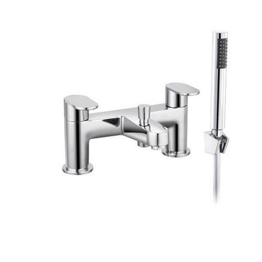 The White Space Leva Bath Shower Mixer - Chrome - Unbeatable Bathrooms
