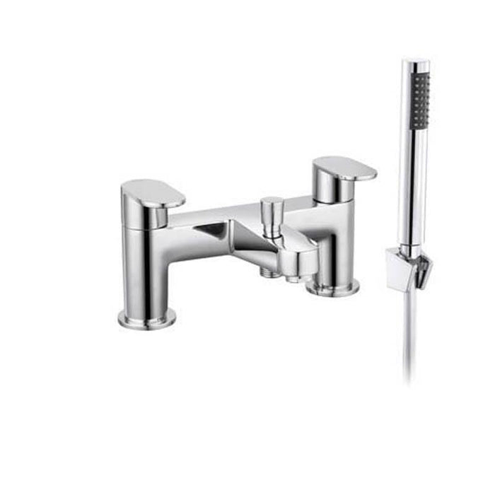 The White Space Leva Bath Shower Mixer - Chrome - Unbeatable Bathrooms