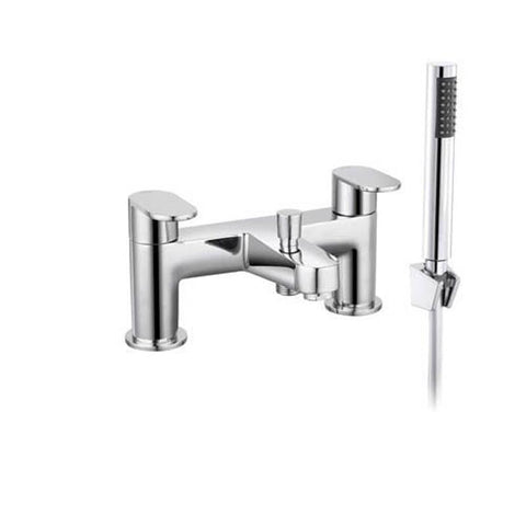 The White Space Leva Bath Shower Mixer - Chrome - Unbeatable Bathrooms