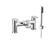 The White Space Leva Bath Shower Mixer - Chrome - Unbeatable Bathrooms