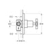 Flova XL 3-Way Diverter Valve Only - Unbeatable Bathrooms