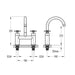 Flova XL 2-Hole Deck Mounted Bath Filler - Unbeatable Bathrooms