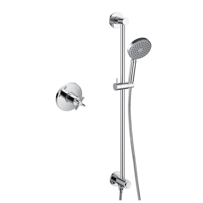 Flova XL Thermostatic 1-Outlet Shower Valve with Slide Rail Kit - Unbeatable Bathrooms