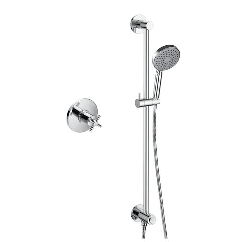 Flova XL Thermostatic 1-Outlet Shower Valve with Slide Rail Kit - Unbeatable Bathrooms