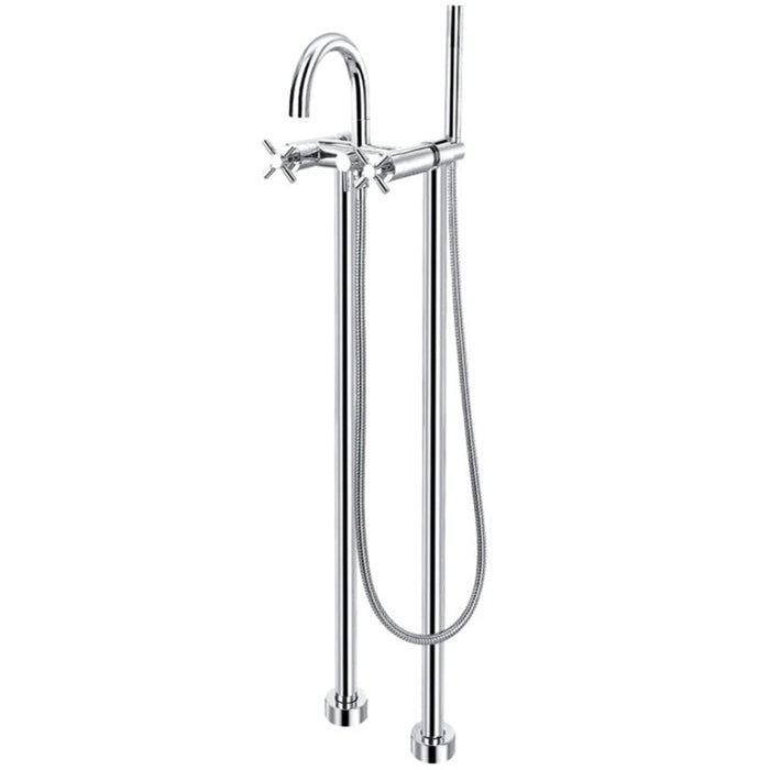 Flova XL Floorstanding Bath and Shower Mixer with Shower Set - Unbeatable Bathrooms
