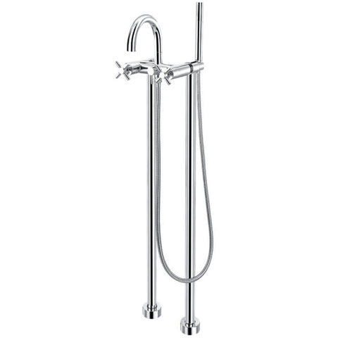 Flova XL Floorstanding Bath and Shower Mixer with Shower Set - Unbeatable Bathrooms
