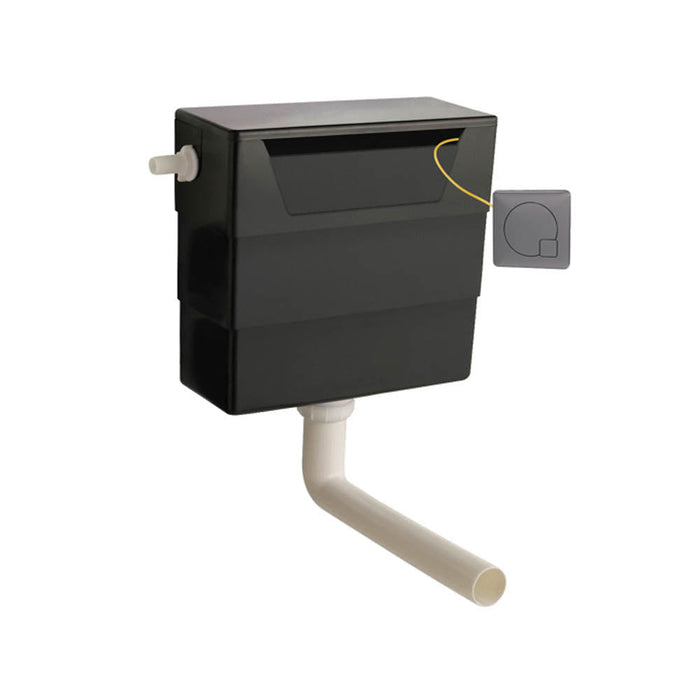 Nuie Front and Top Access Concealed Toilet Dual Flush Cistern with Flush Plate - Unbeatable Bathrooms