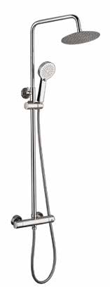 The White Space Fixed Overhead Shower and Slide Rail with Dual Control Bar Valve - Unbeatable Bathrooms