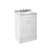 Nuie York 2 Door Floor Standing Vanity Unit with Grey Marble Top & 3 Tap Hole Basin - Unbeatable Bathrooms