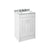 Nuie York 2 Door Floor Standing Vanity Unit with Grey Marble Top & 3 Tap Hole Basin - Unbeatable Bathrooms