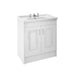 Nuie York 2 Door Floor Standing Vanity Unit with 3 Tap Hole Ceramic Basin - Unbeatable Bathrooms