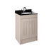 Nuie York 2 Door Floor Standing Vanity Unit with Black Marble Top & 1 Tap Hole Basin - Unbeatable Bathrooms